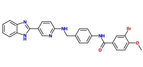 (image for) MC008226 Benzamide, N-[4-[[[5-(1H-benzimidazol-2-yl)-2-pyridinyl]amino]methyl]phenyl]-3-bromo-4-methoxy-
